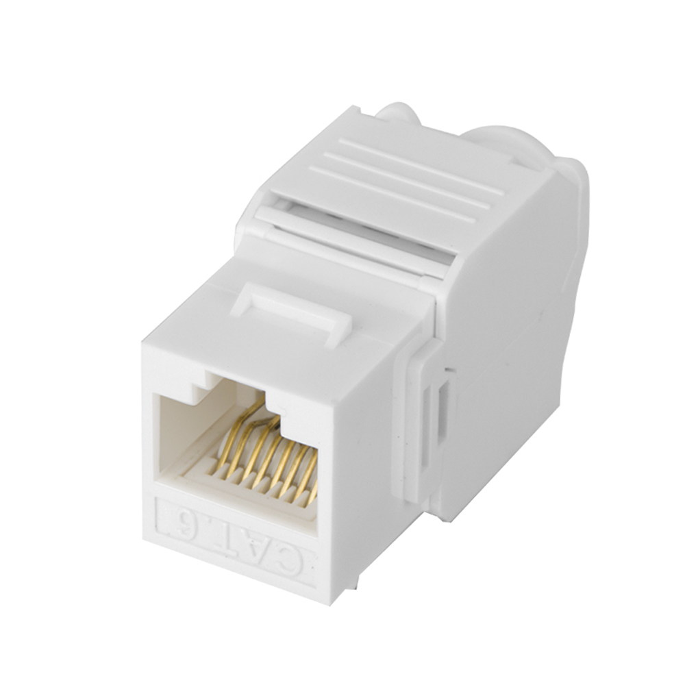 M?dulo Jack Keystone Cat6 (Toolless), con Terminaci?n en ?ngulo 180 - Color Blanco, Compatible con Faceplate y Patchpanel Linkedpro - Image 2