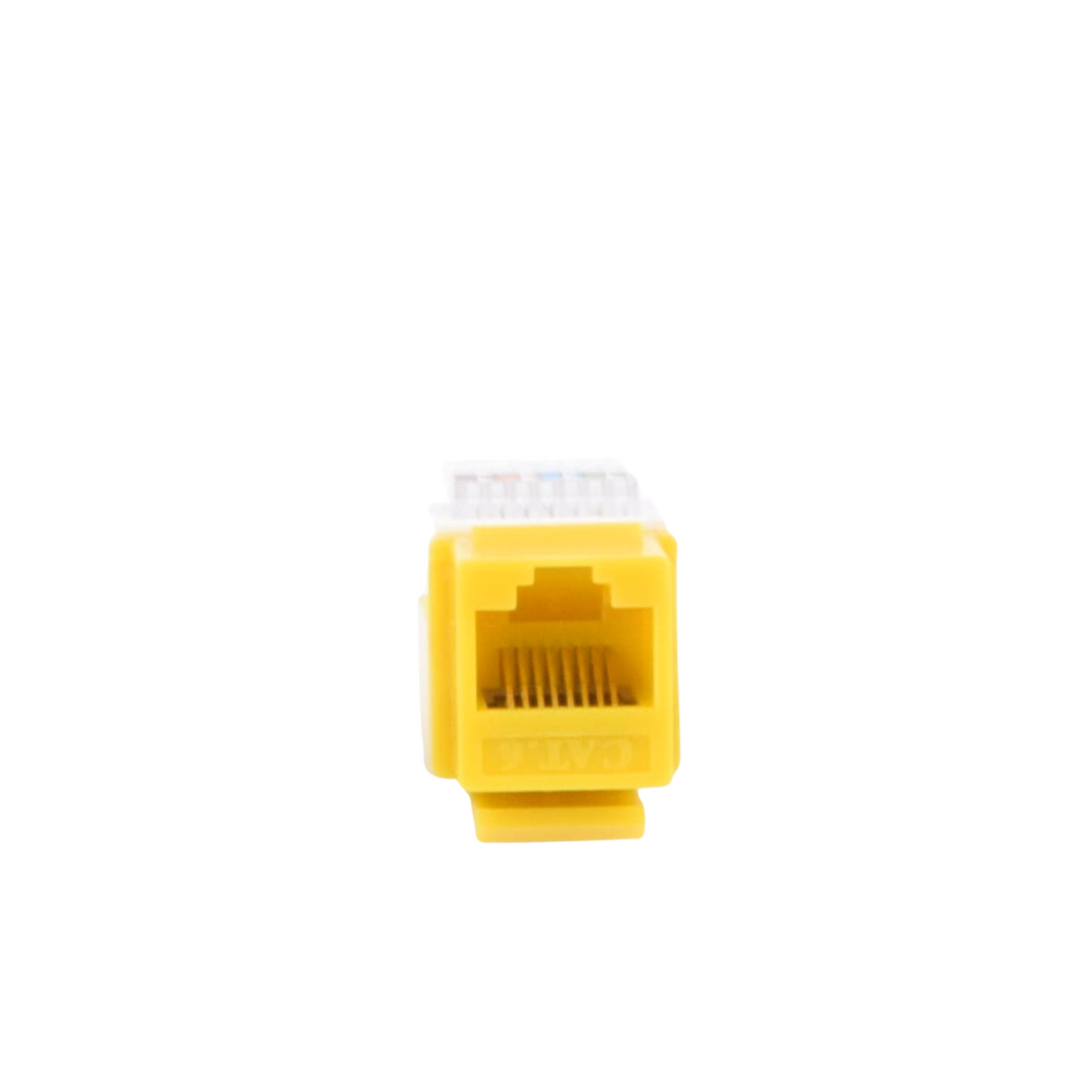 Módulo Jack Cat6 sin Herramienta (toolless) keystone - Color Amarillo - Image 2
