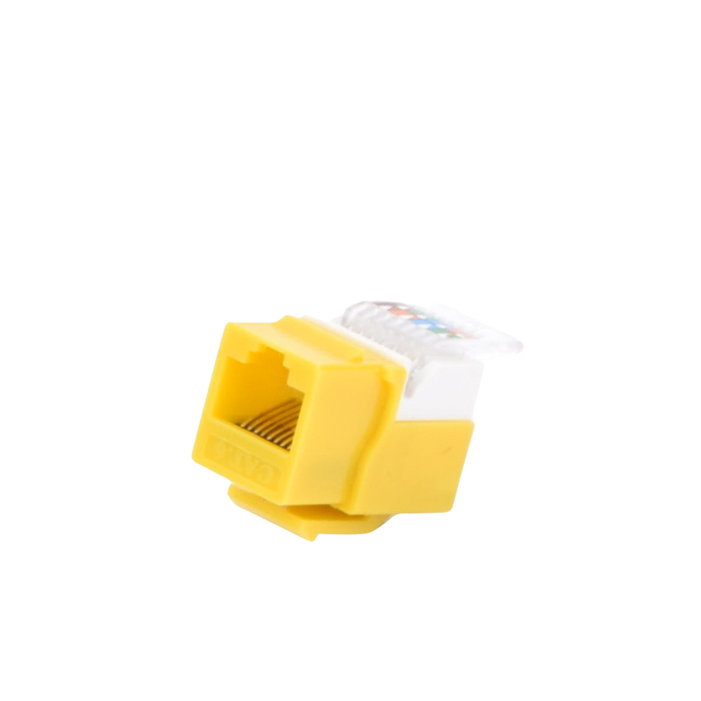 Módulo Jack Cat6 sin Herramienta (toolless) keystone - Color Amarillo - Image 3