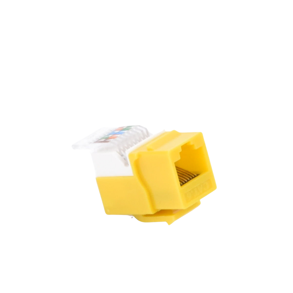 Módulo Jack Cat6 sin Herramienta (toolless) keystone - Color Amarillo - Image 4