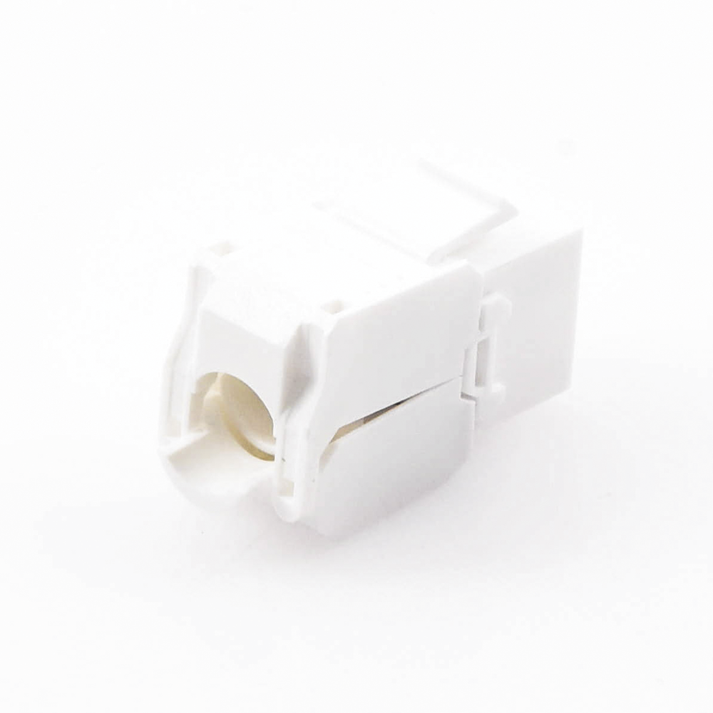 M?dulo Jack Keystone Cat6A (Toolless), con Terminaci?n en ?ngulo 180 Grados Color Blanco, Compatible con Faceplate y Patchpanel Linkedpro - Image 2
