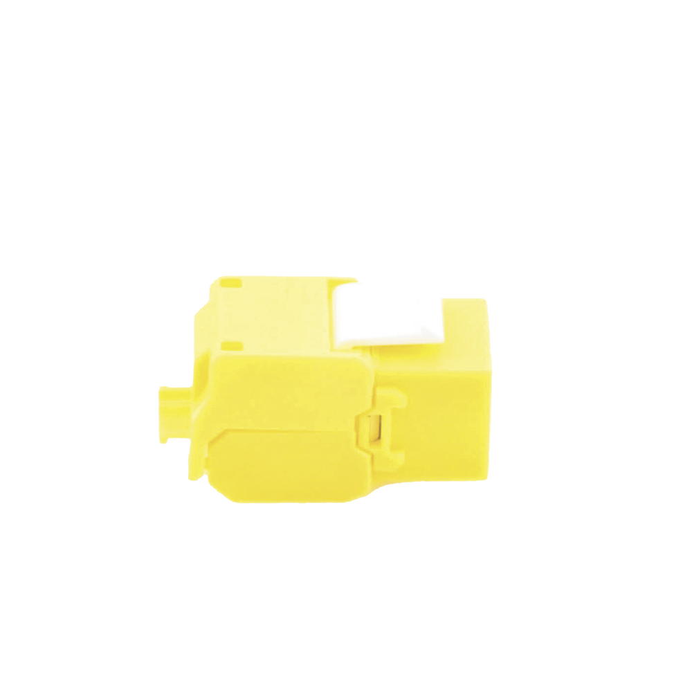 M?dulo Jack Keystone Cat6A (Toolless), con Terminaci?n en ?ngulo 180 - Color Amarillo, Compatible con Faceplate y Patchpanel Linkedpro - Image 3