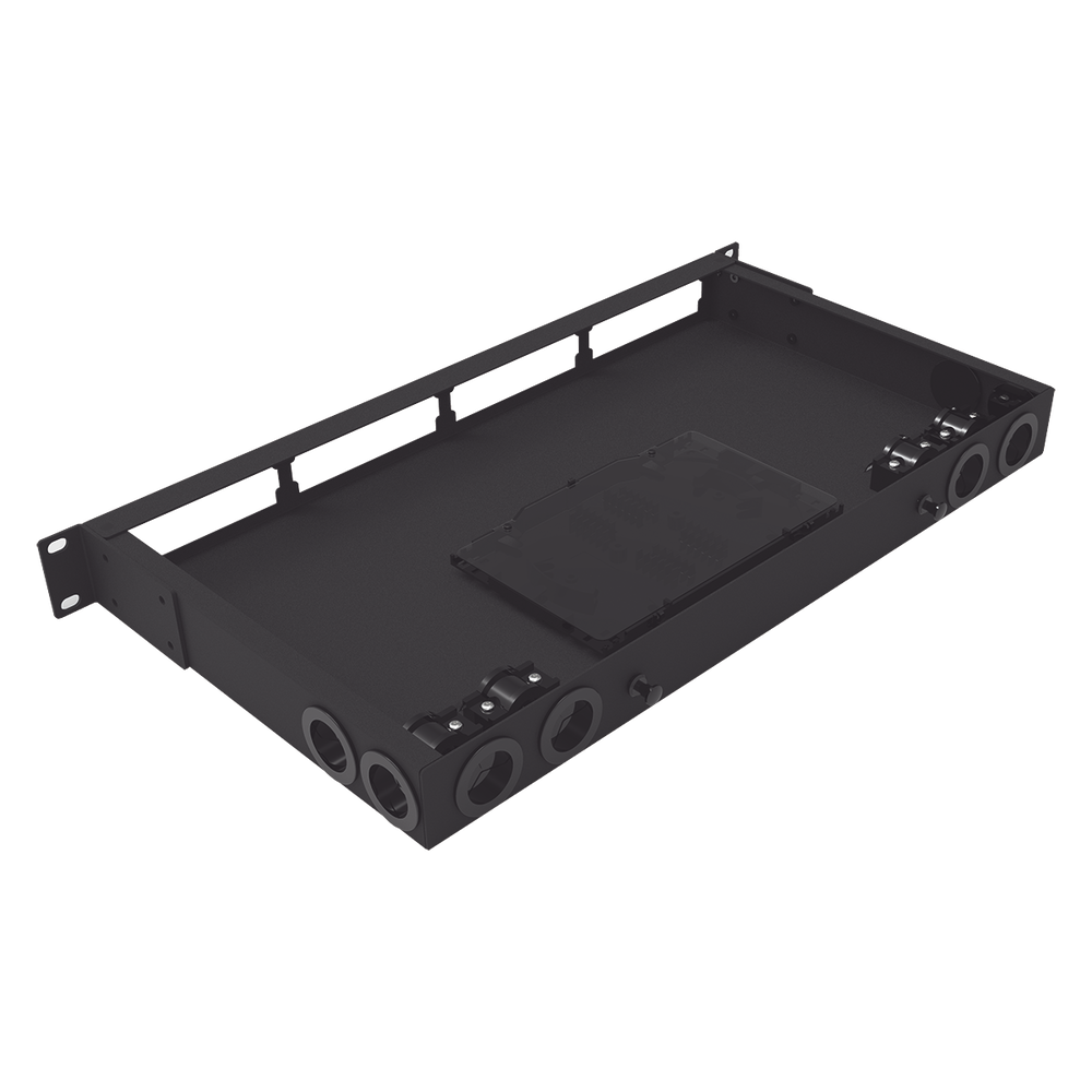 Distribuidor de Fibra ?ptica Vac?o 19 Pulgadas, Acepta 4 Placas Acopladoras de Linkedpro, Hasta 24 Fibras, 1UR, Incluye Charola de Empalme - Image 3