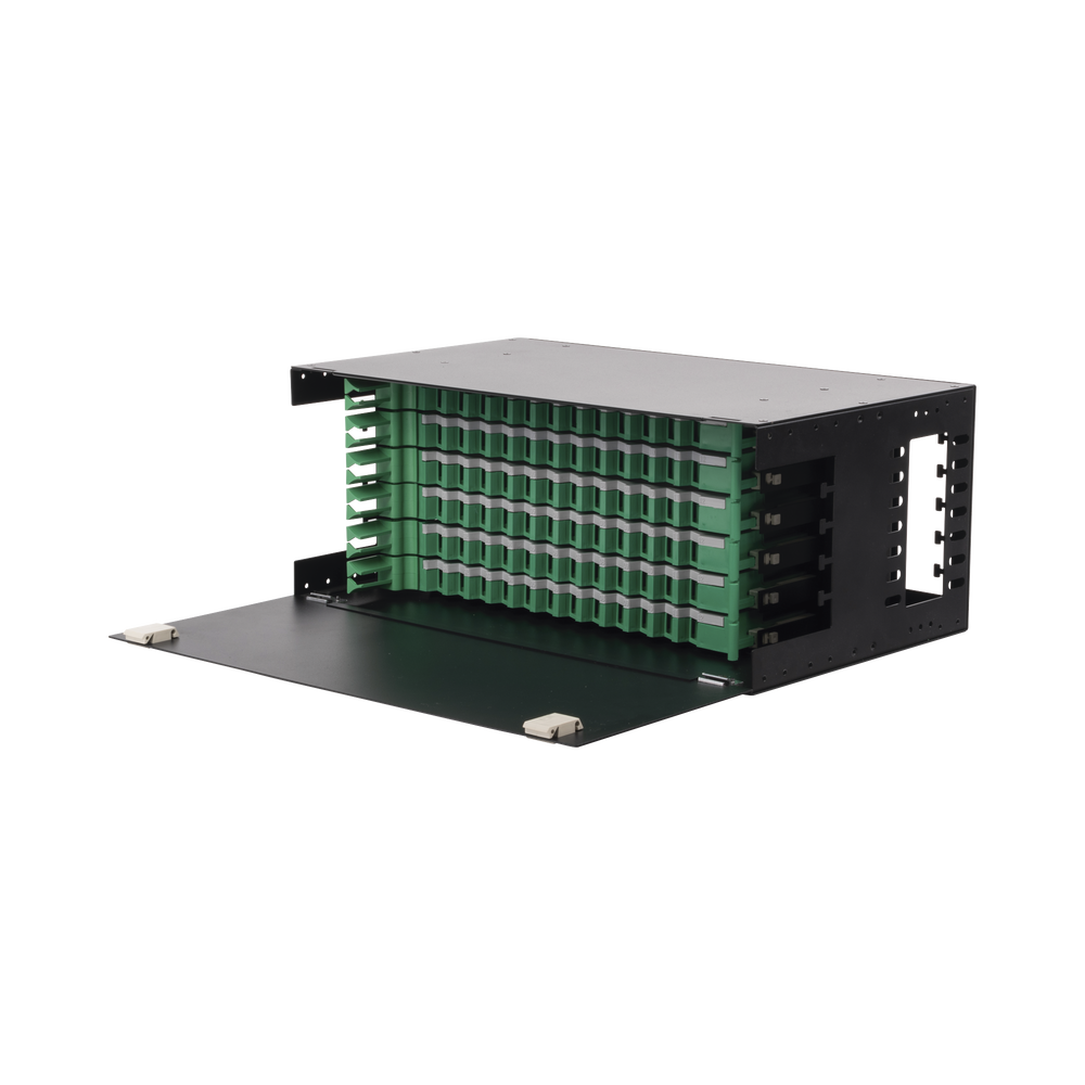 Distribuidor de Fibra ?ptica con Bandejas Deslizables, Vac?o, 19 Pulgadas, Acepta 72 Adaptadores LC Duplex o LC Simplex o 72 SC Simplex, 4U - Image 3