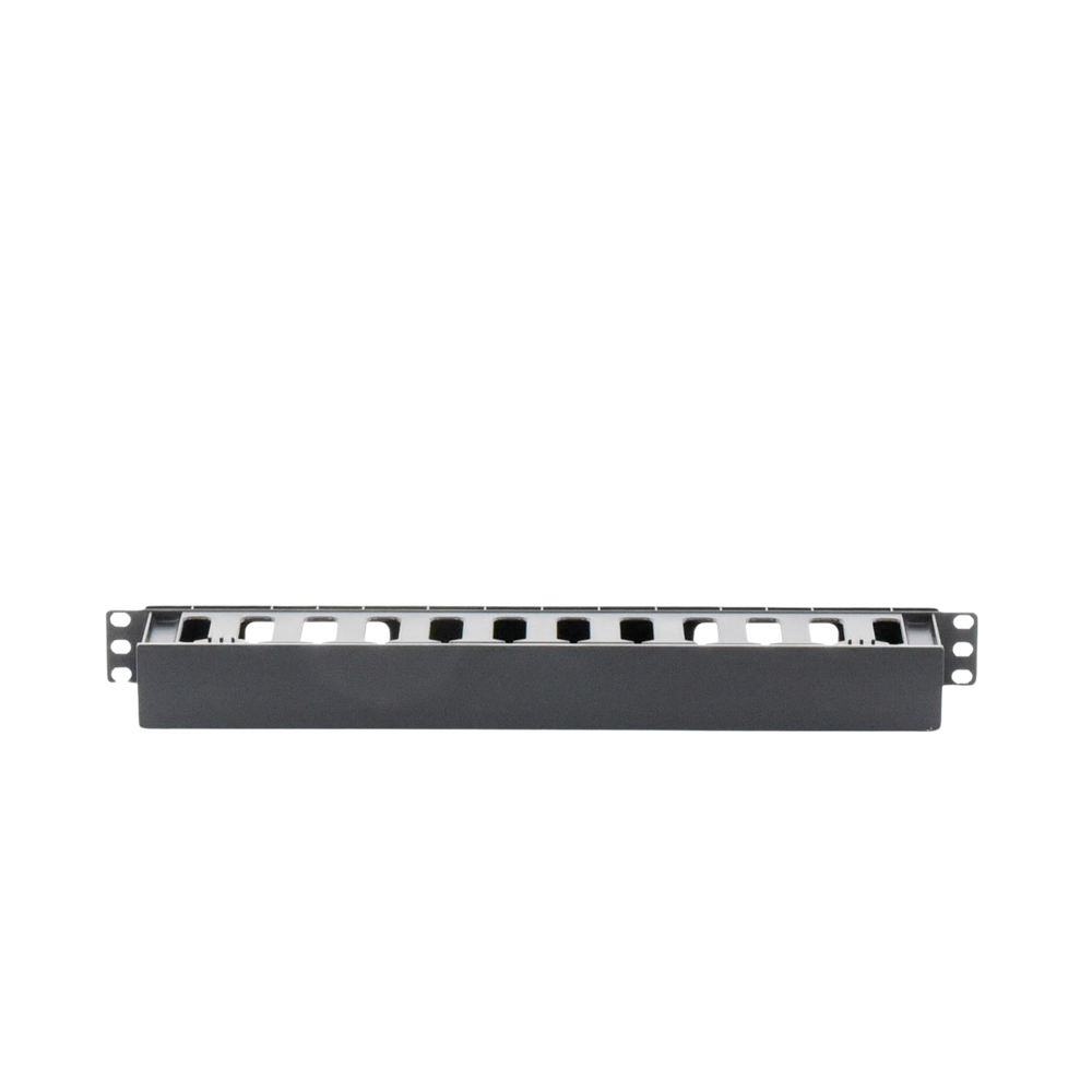 Organizador de Cables Horizontal de 1U para Rack de 19", Fabricado en Polímero Resistente a Deformaciones y Rayones