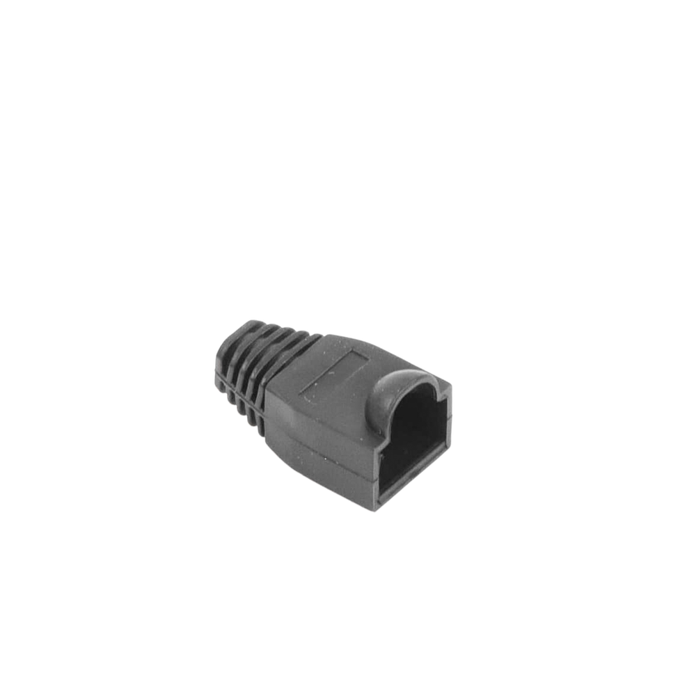 Bota Pl?stica para Protecci?n de Plug RJ45, Color Negro