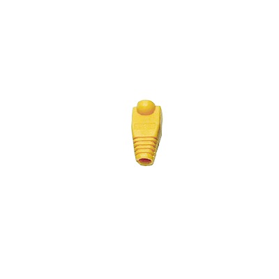 Bota Pl?stica para Protecci?n de Plug RJ45, Color Amarillo