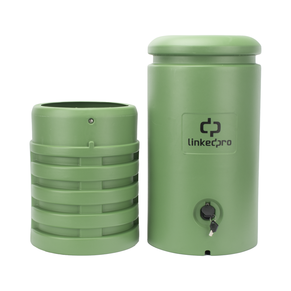 Pedestal para Cajas de Empalme de Fibra ?ptica Cil?ndrico Color Verde con Bracket Est?ndar (No Incluye Caja de Empalme) - Image 2