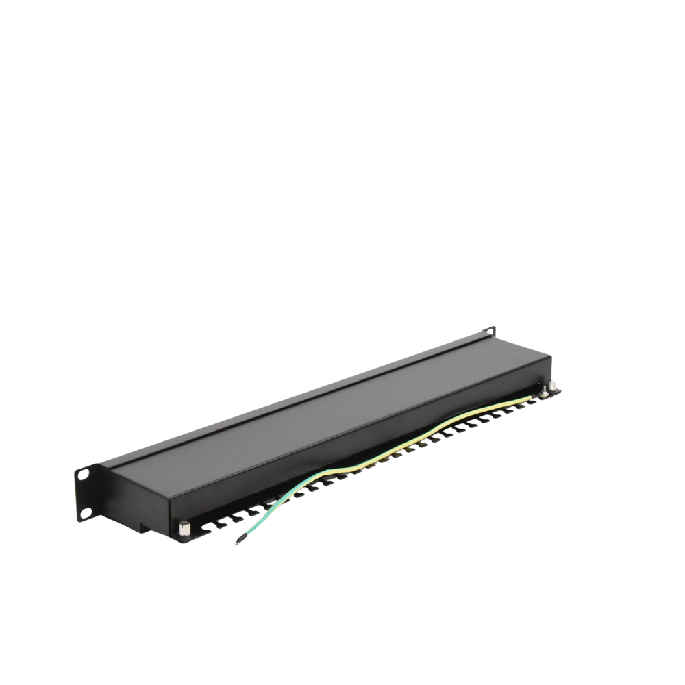 Panel de Parcheo de Impacto Blindado (STP) de 24 Puertos Cat5e, 19 Pulgadas - Image 4