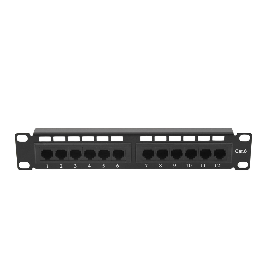 Panel de parcheo de impacto (110) UTP de 12 puertos Cat6, 10in - Image 4