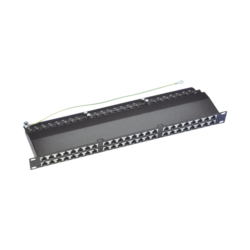 Panel de Parcheo de Impacto (110) Blindado de 48 Puertos Cat6A