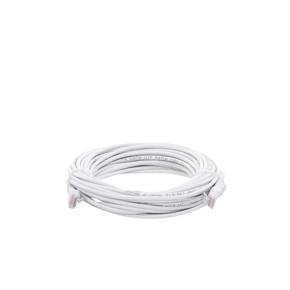Mini Patch Cord Cat6 Ultra Slim 10 Metros (32.81 Pies) Blanco ? Ahorra Espacio sin Organizadores, con Bota Flexible - Image 4