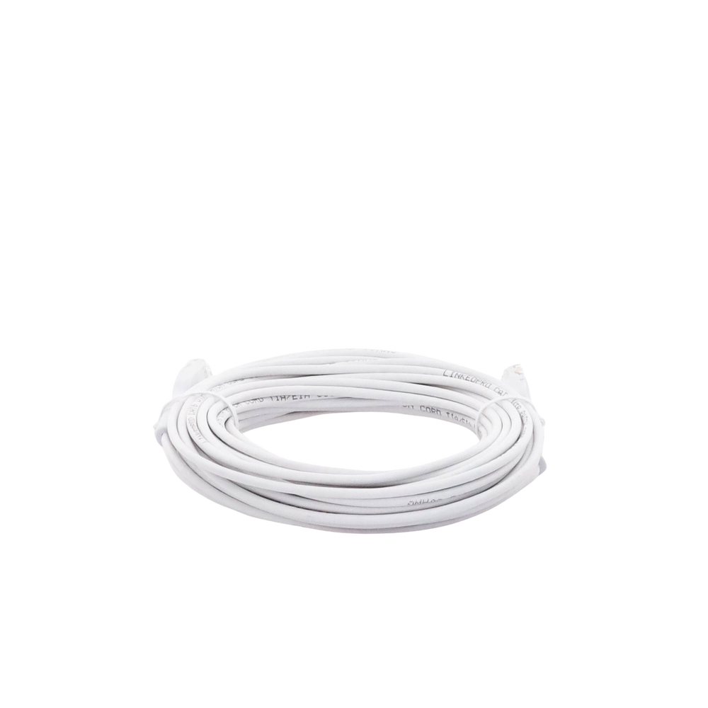 Mini Patch Cord Cat6 Ultra Slim 10 Metros (32.81 Pies) Blanco ? Ahorra Espacio sin Organizadores, con Bota Flexible - Image 7