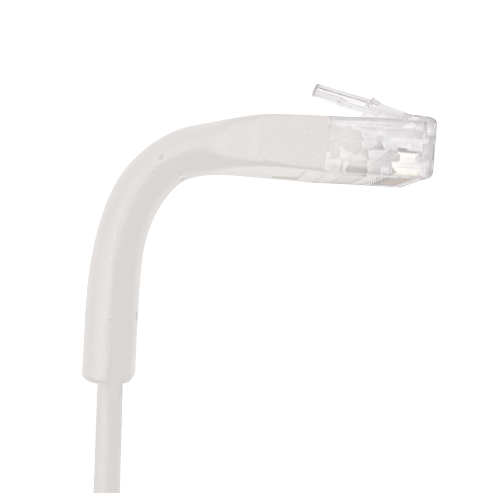 Mini Patch Cord Cat6 Ultra Slim 1 Metro (3.28 Pies) Blanco ? Ahorra Espacio sin Organizadores, con Bota Flexible - Image 3