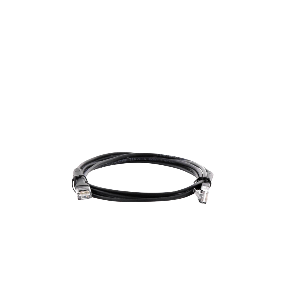 Mini Patch Cord Cat6 Ultra Slim 2 Metros (6.56 Pies) Negro ? Ahorra Espacio sin Organizadores, con Bota Flexible - Image 4