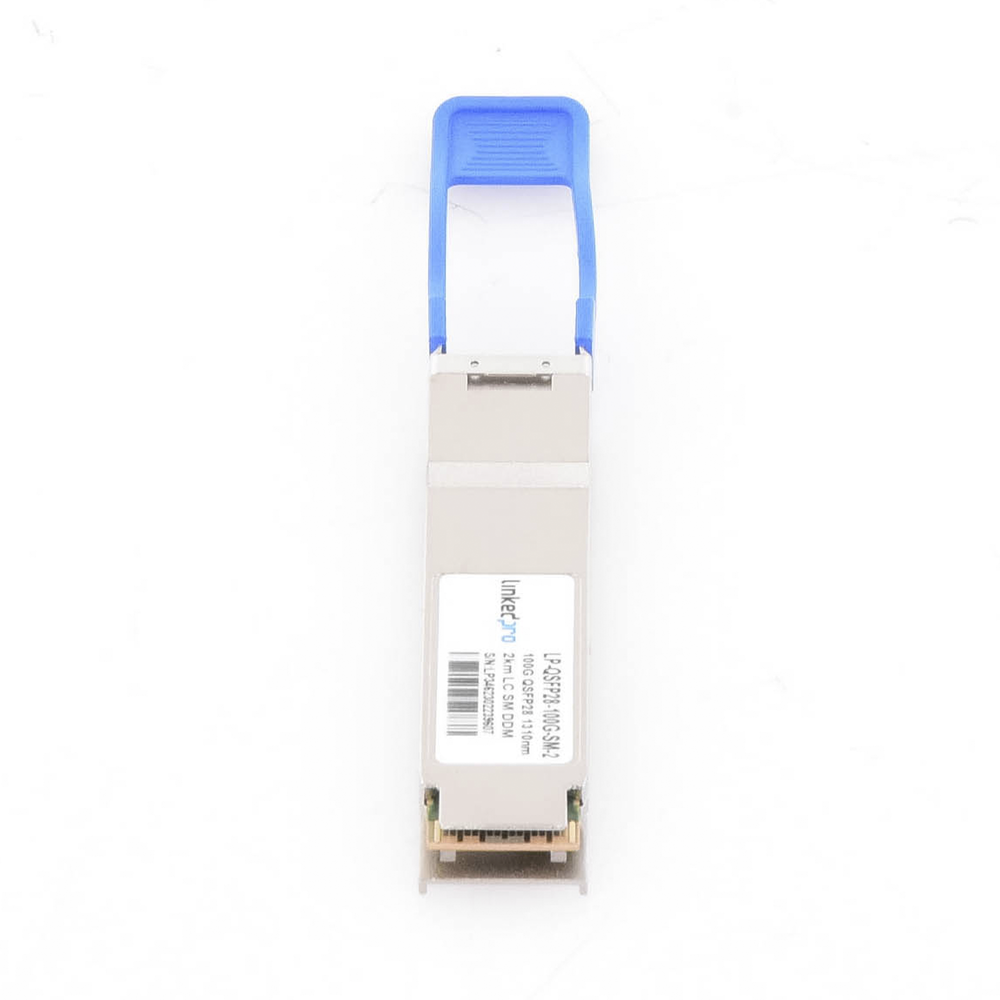 Transceptor Óptico QSFP28 (Mini-Gbic) / Monomodo 1310 nm / 100 Gbps / 100GBASE-LR4 / Conectores LC/UPC Dúplex / DDM / Hasta 2 km - Image 2