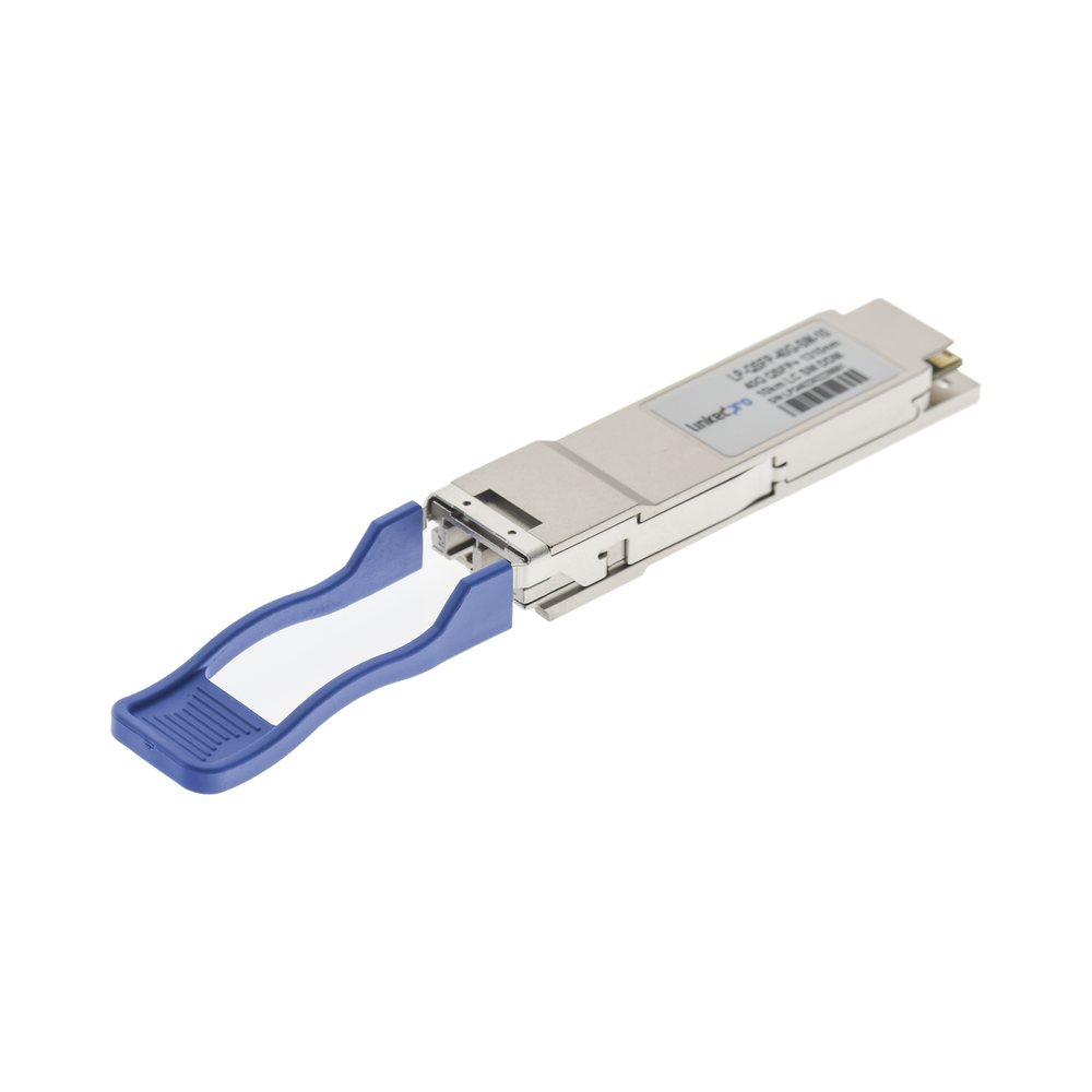 Transceptor Óptico QSFP+ (Mini-Gbic) / Monomodo 1310 nm / 40 Gbps / 40GBASE-LR4 / Conectores LC/UPC Dúplex / DDM / Hasta 10 km