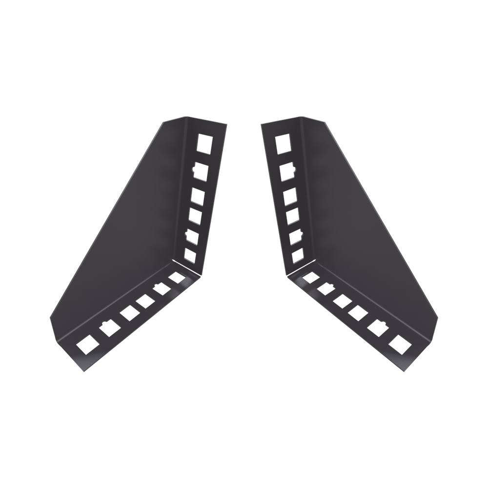 Par de Sujetadores para Instalación de Equipo Rackeable en Placa o Pared (hasta 2U), Puede soportar 10 Kg