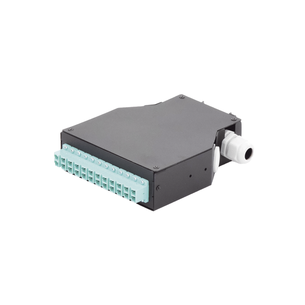 Distribuidor de Fibra ?ptica para Riel Din, 12 Acopladores LC/UPC Duplex Multimodo con Charola de Empalme - Image 2