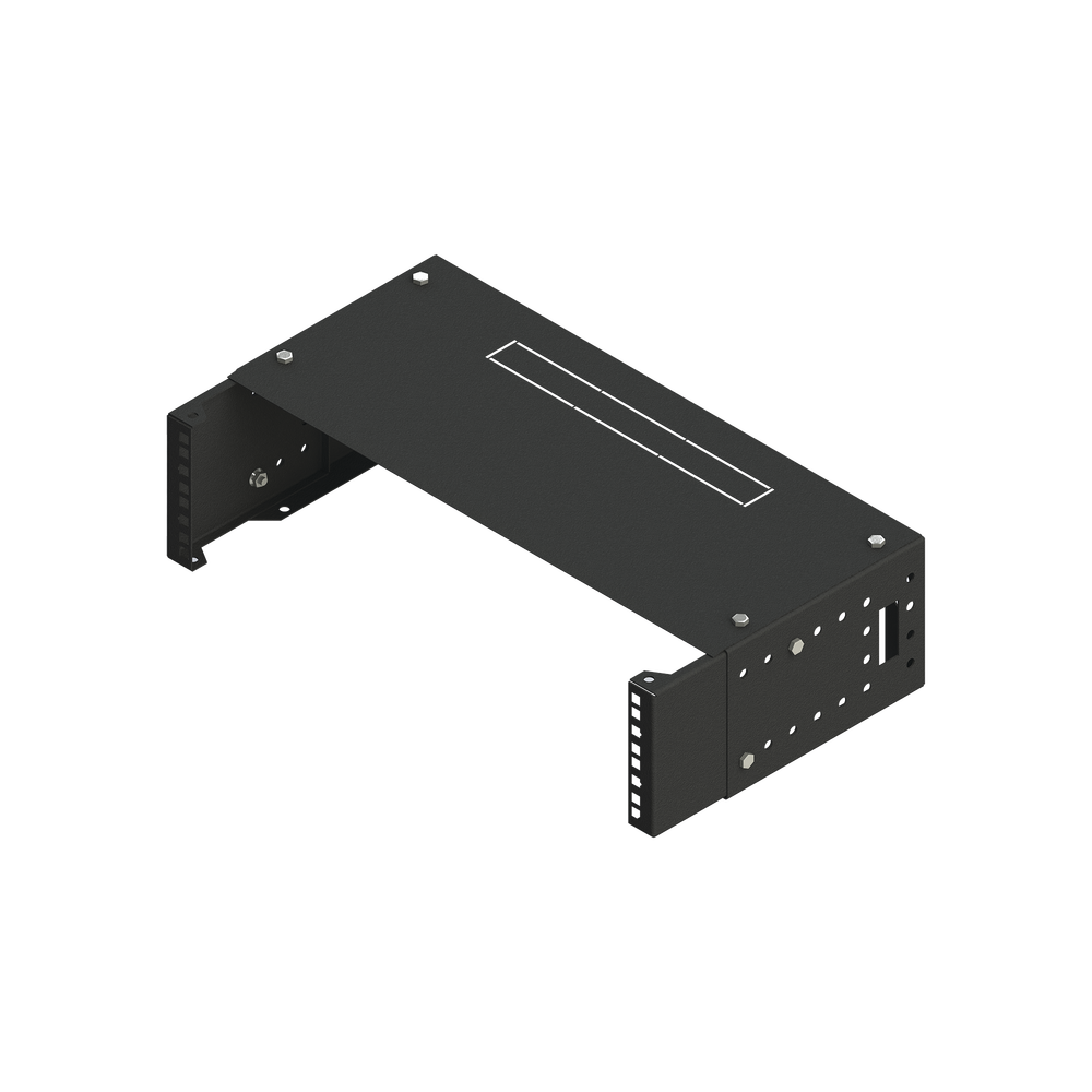 Rack Abierto de montaje en Pared, de 19in, Profundidad Ajustable (8" a 12") de 2.5 Unidades de rack, con Capacidad de Crecimiento. - Image 2