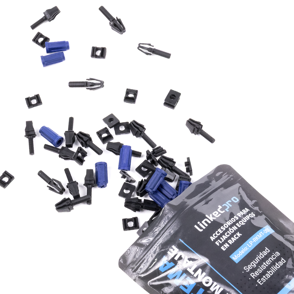 Kit de Montaje Rápido para Equipos en Rack / No más Tuercas Enjauladas / Soporta hasta 50 kg (50 Piezas) - Image 8