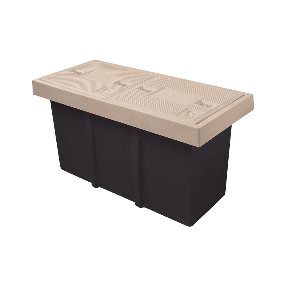 Registro de Telecomunicaciones L2T Ligero, 2 Tapas, Resistencia 2.5 Toneladas, Uso Peatonal