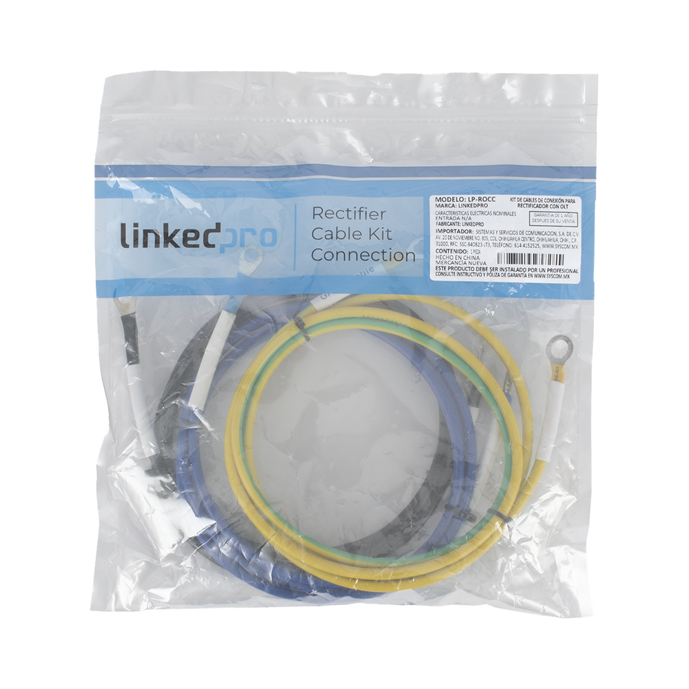 Kit de Cables de Conexión para Rectificador con OLT, 1.5 M (Compatible con rectificador LP-PSOLT-90A)