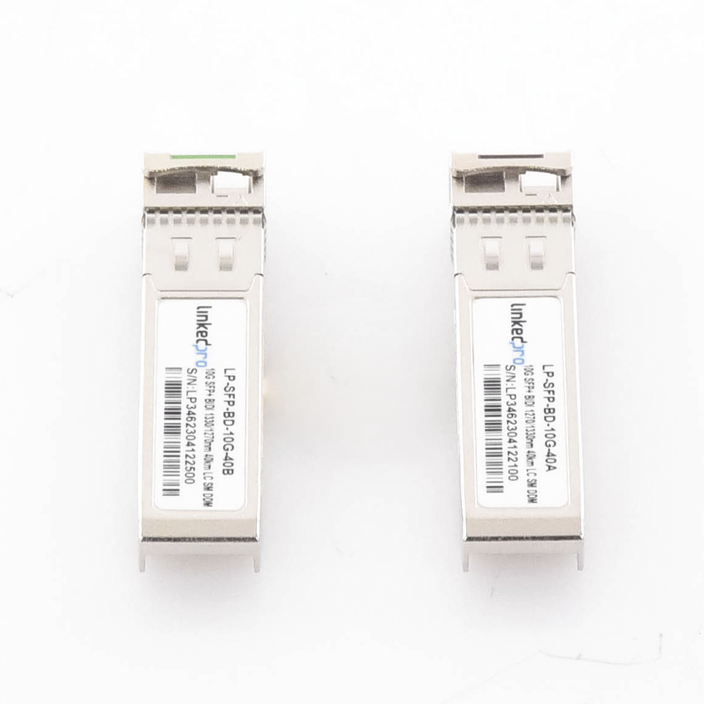 Transceptores Ópticos Bidireccionales SFP+ (Mini-Gbic) / Monomodo 1270 & 1330 nm / 10 Gbps / 1000BASE-BX / Conector LC/UPC Simplex / DDM / Hasta 40 km / 2 Piezas - Image 2