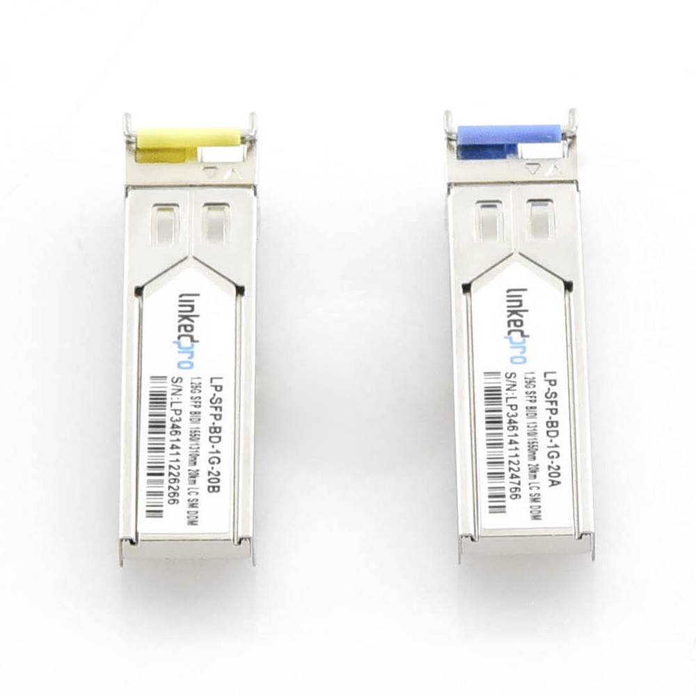 Transceptores Ópticos Bidireccionales SFP (Mini-Gbic) / Monomodo 1310 & 1550 nm / 1.25 Gbps / 1000BASE-BX / Conector LC/UPC Simplex / DDM / Hasta 20 km / 2 Piezas - Image 2