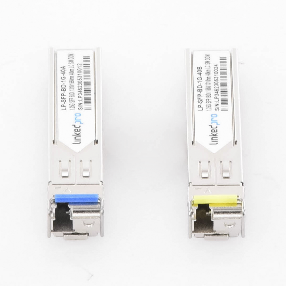 Transceptores Ópticos Bidireccionales SFP (Mini-Gbic) / Monomodo 1310 & 1550 nm / 1.25 Gbps / 1000BASE-BX / Conector LC/UPC Simplex / DDM / Hasta 40 km / 2 Piezas - Image 4