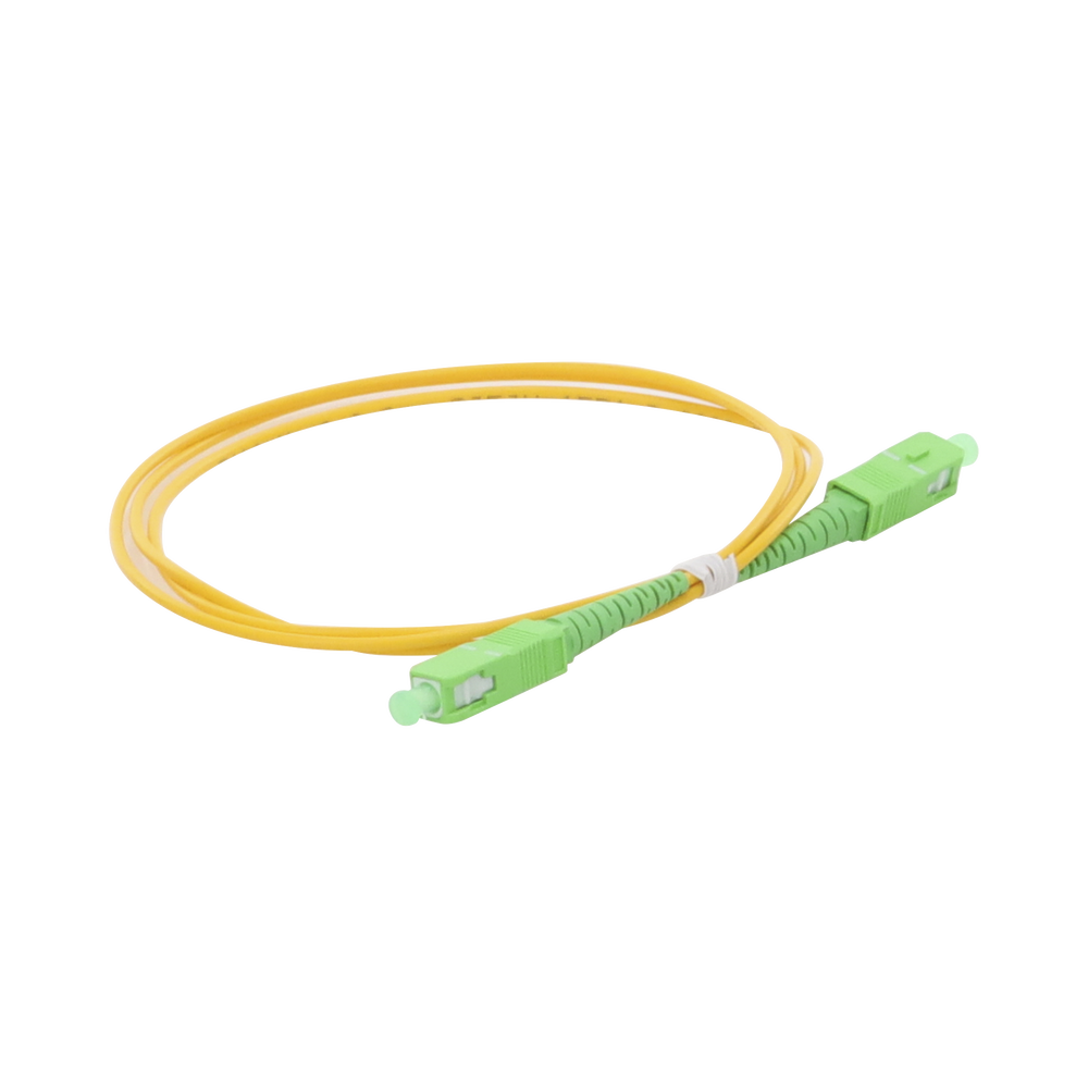 Jumper de Fibra ?ptica Monomodo SC/APC-SC/APC Simplex de 1 Metro (3.28 Pies), 2mm