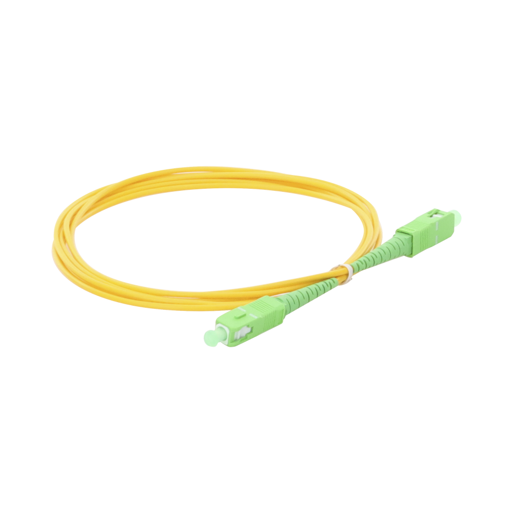 Jumper de Fibra ?ptica Monomodo SC/APC-SC/APC Simplex de 2 Metros (6.56 Pies), 2mm