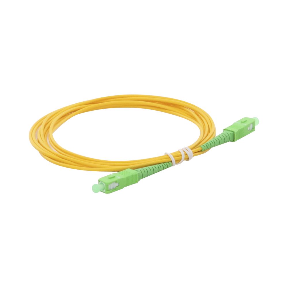 Jumper de Fibra ?ptica Monomodo SC/APC-SC/APC Simplex de 3 Metros (9.84 Pies), 2mm