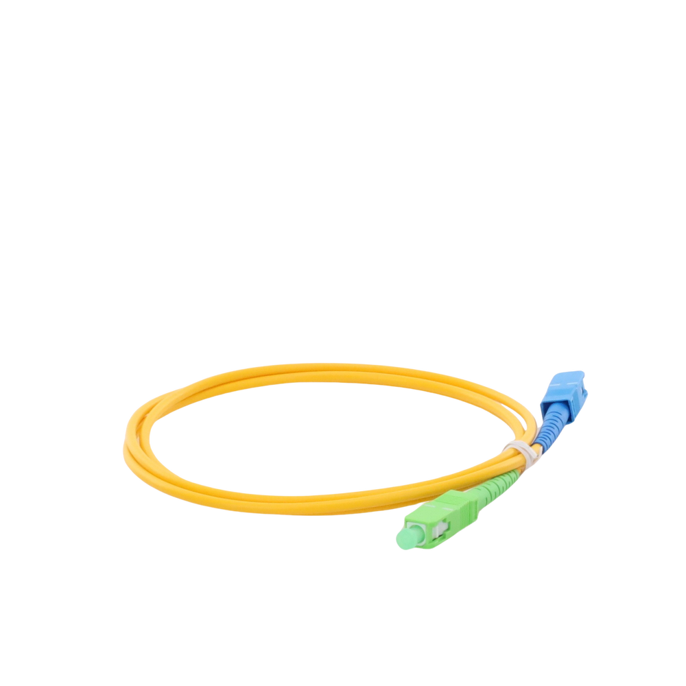 Jumper de Fibra ?ptica Monomodo SC/APC-SC/UPC Simplex de 1 Metro (3.28 Pies), 3mm - Image 2