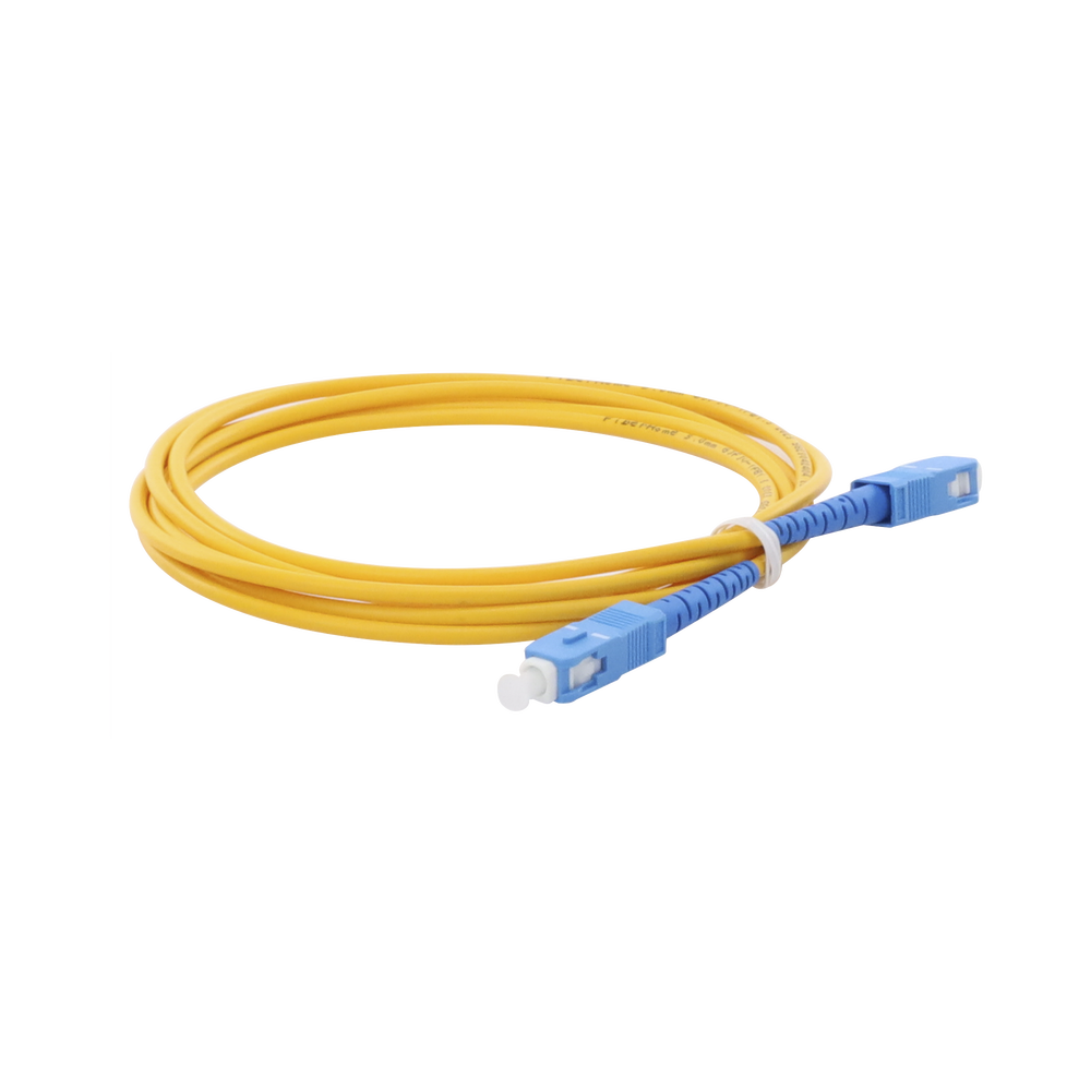 Jumper de Fibra ?ptica Monomodo SC/UPC-SC/UPC Simplex de 2 Metros (6.56 Pies), 3mm