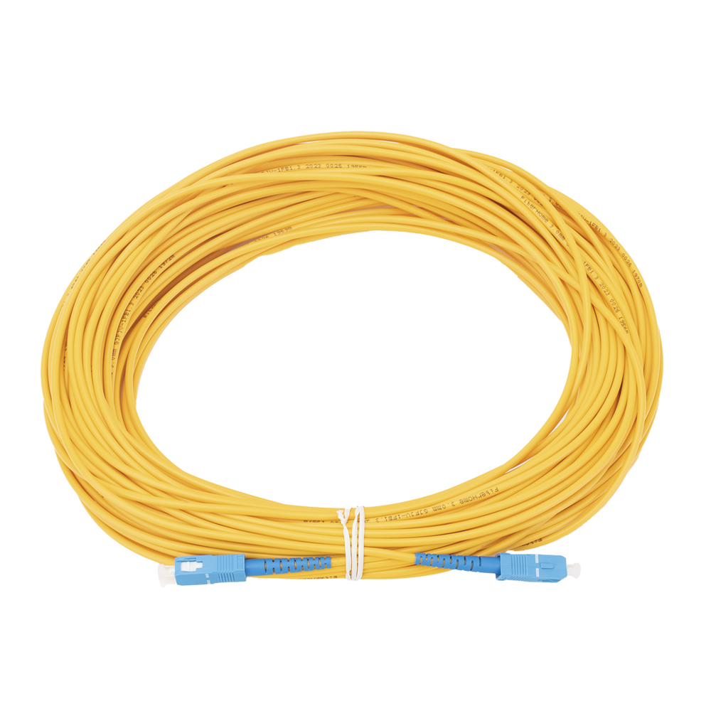 Jumper de Fibra ?ptica Monomodo SC/UPC-SC/UPC Simplex de 30 Metros (98.43 Pies), 3mm