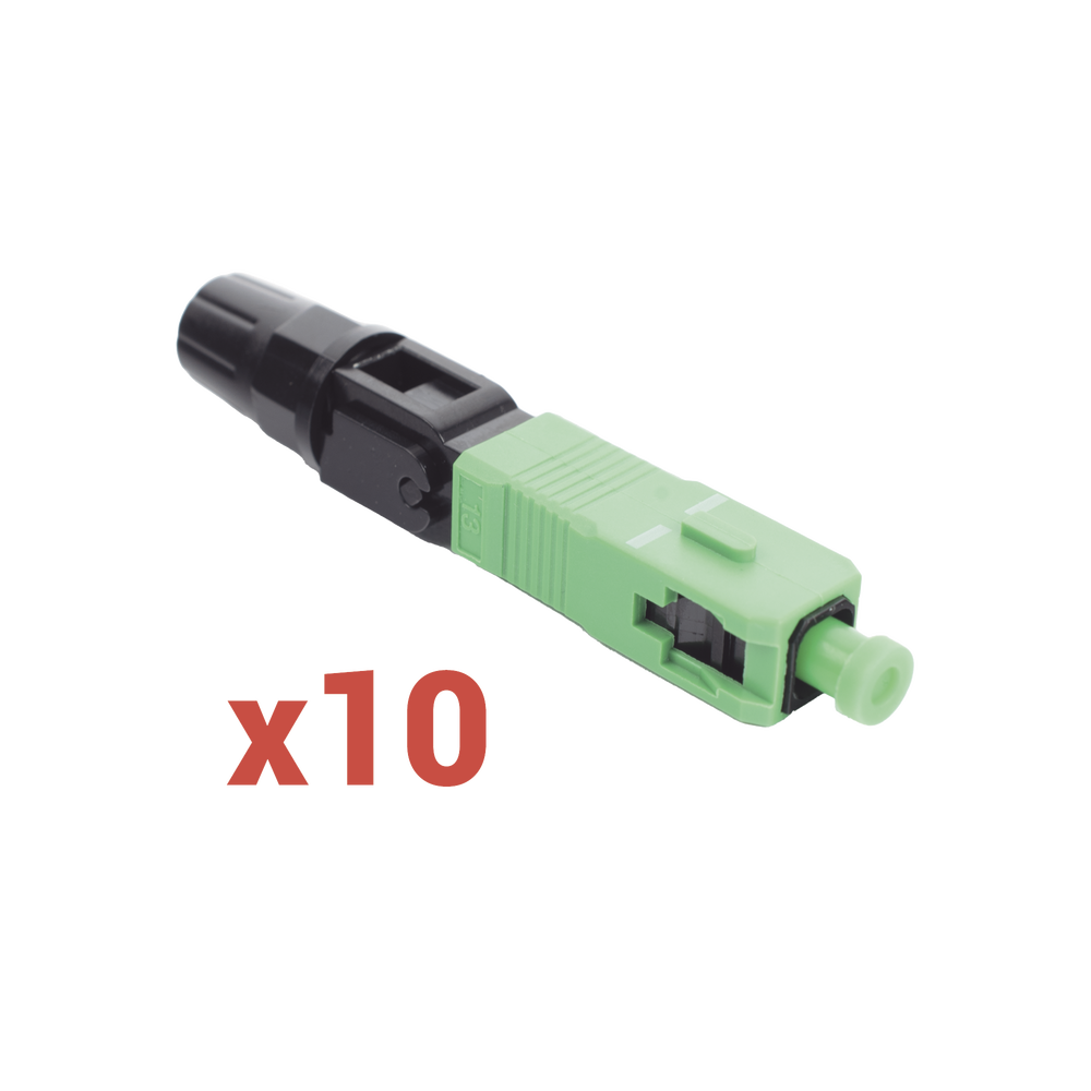 Conector Mec?nico de Instalaci?n en Campo, Monomodo FC/APC, Pre-pulido, Re-terminable (Paquete con 10 Conectores)