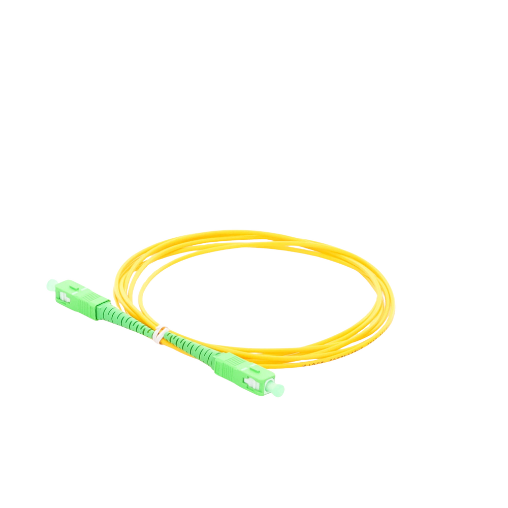 Jumper de Fibra Óptica Monomodo SC/APC SC/APC Simplex, color amarillo, 2 metros, 2mm - Image 2