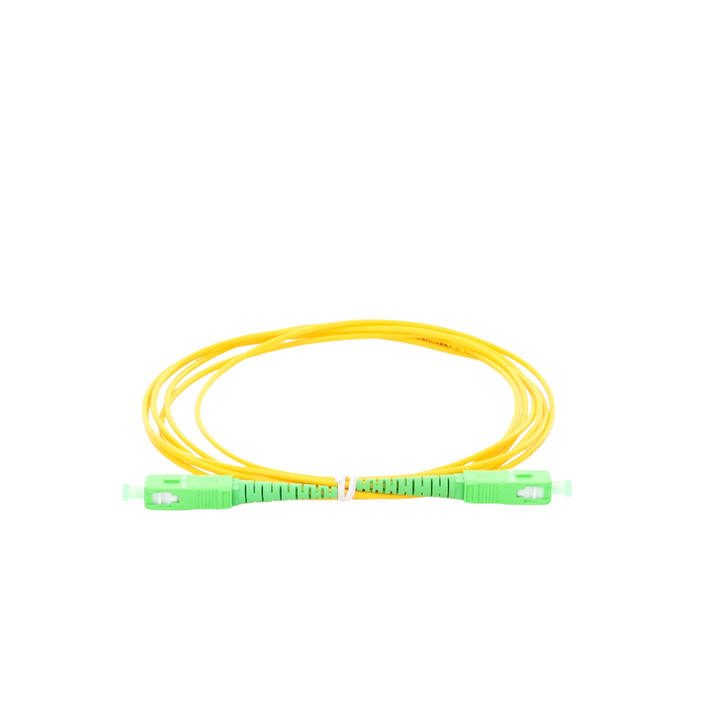 Jumper de Fibra Óptica Monomodo SC/APC SC/APC Simplex, color amarillo, 2 metros, 2mm - Image 3