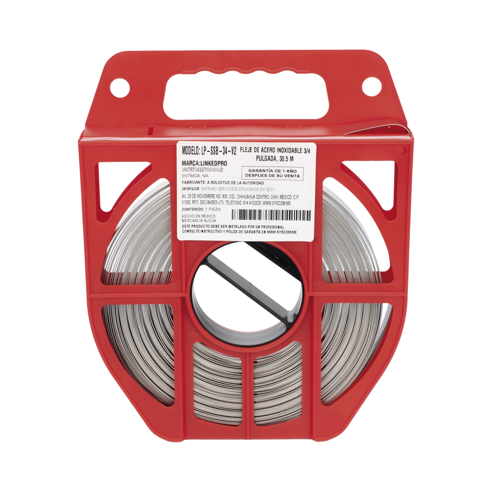 Fleje de Acero Inoxidable 304 de 3/4", 0.70 mm, 30.5 metros