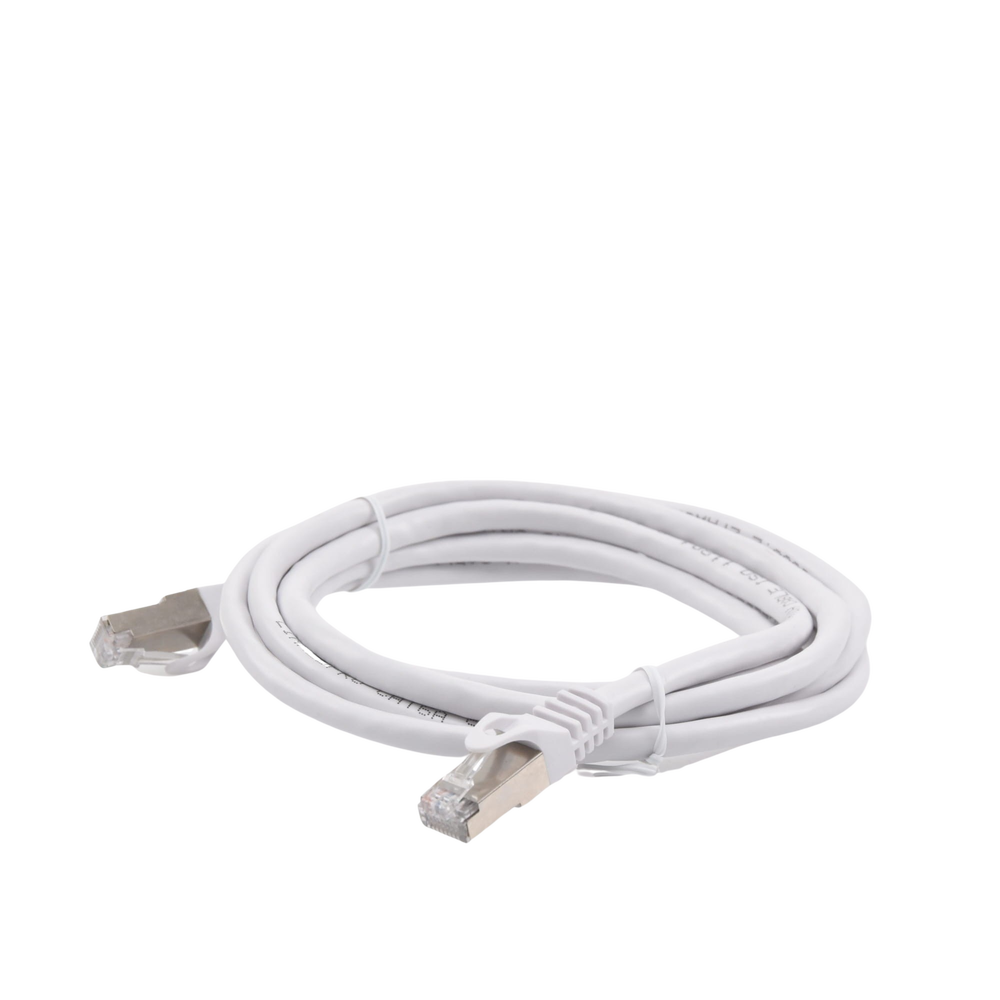 Patch Cord Cat6A 10G Blindado 2 Metros (6.56 Pies) Blanco - Image 5