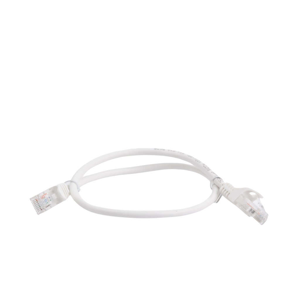 Cable de Parcheo UTP Cat5e - 0.5 Metros (1.64 Pies) - Blanco