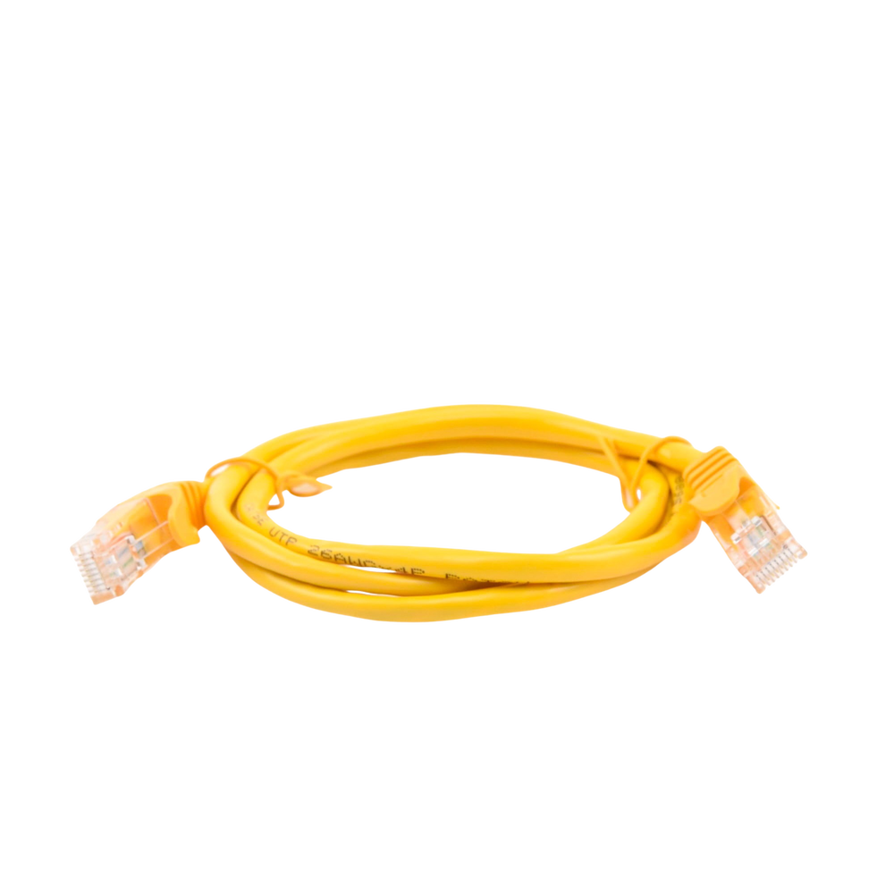 Cable de Parcheo UTP Cat5e - 1 Metro (3.28 Pies) - Amarillo