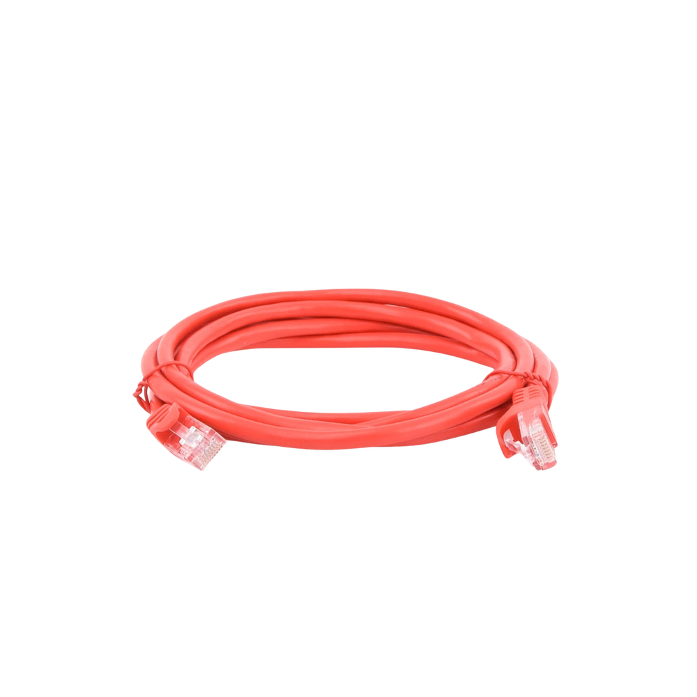 Cable de Parcheo UTP Cat5e - 2.0 Metros (6.56 Pies) - Rojo