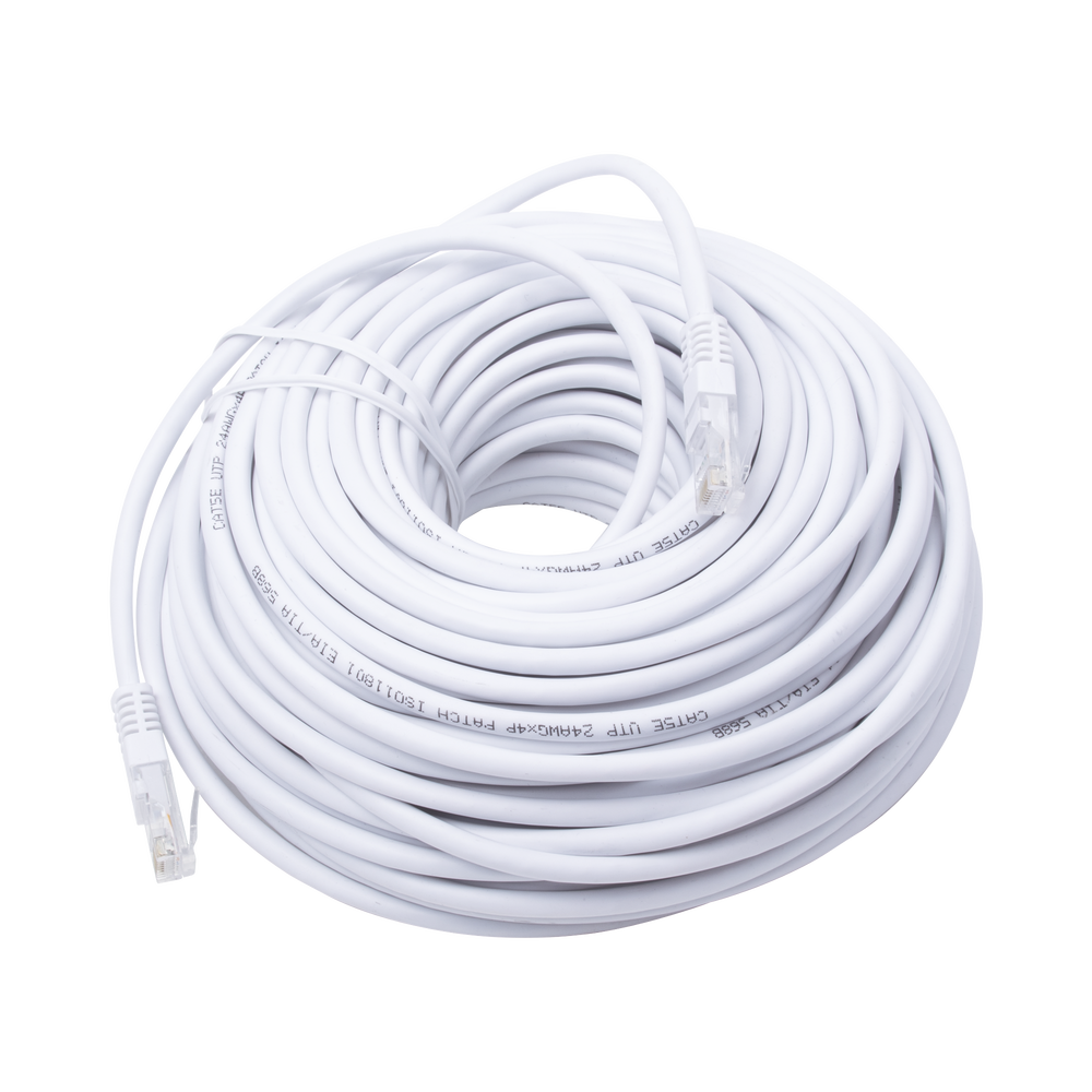 Cable de Parcheo UTP Cat5e - 30 Metros (98.43 Pies) - Blanco
