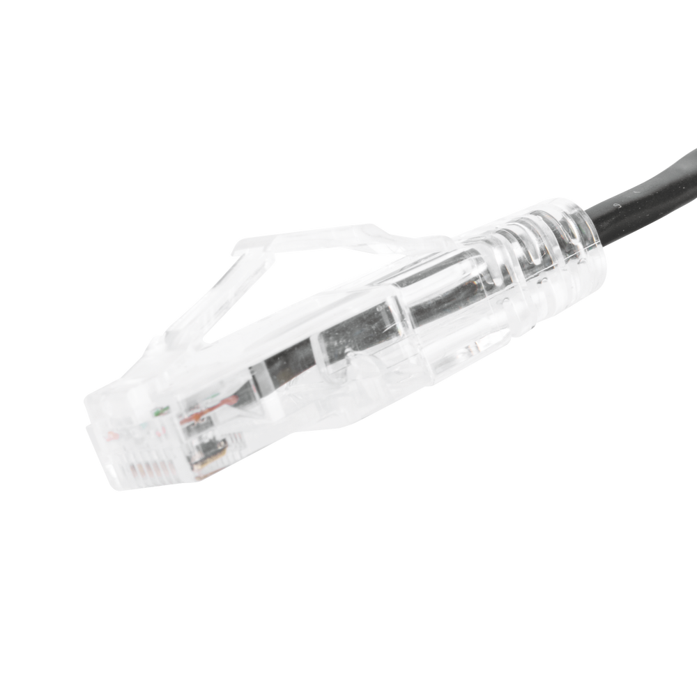 Cable de Parcheo Slim UTP Cat6 - 20 cm (7.87 Pulgadas) Negro Di?metro Reducido (28 AWG) - Image 3