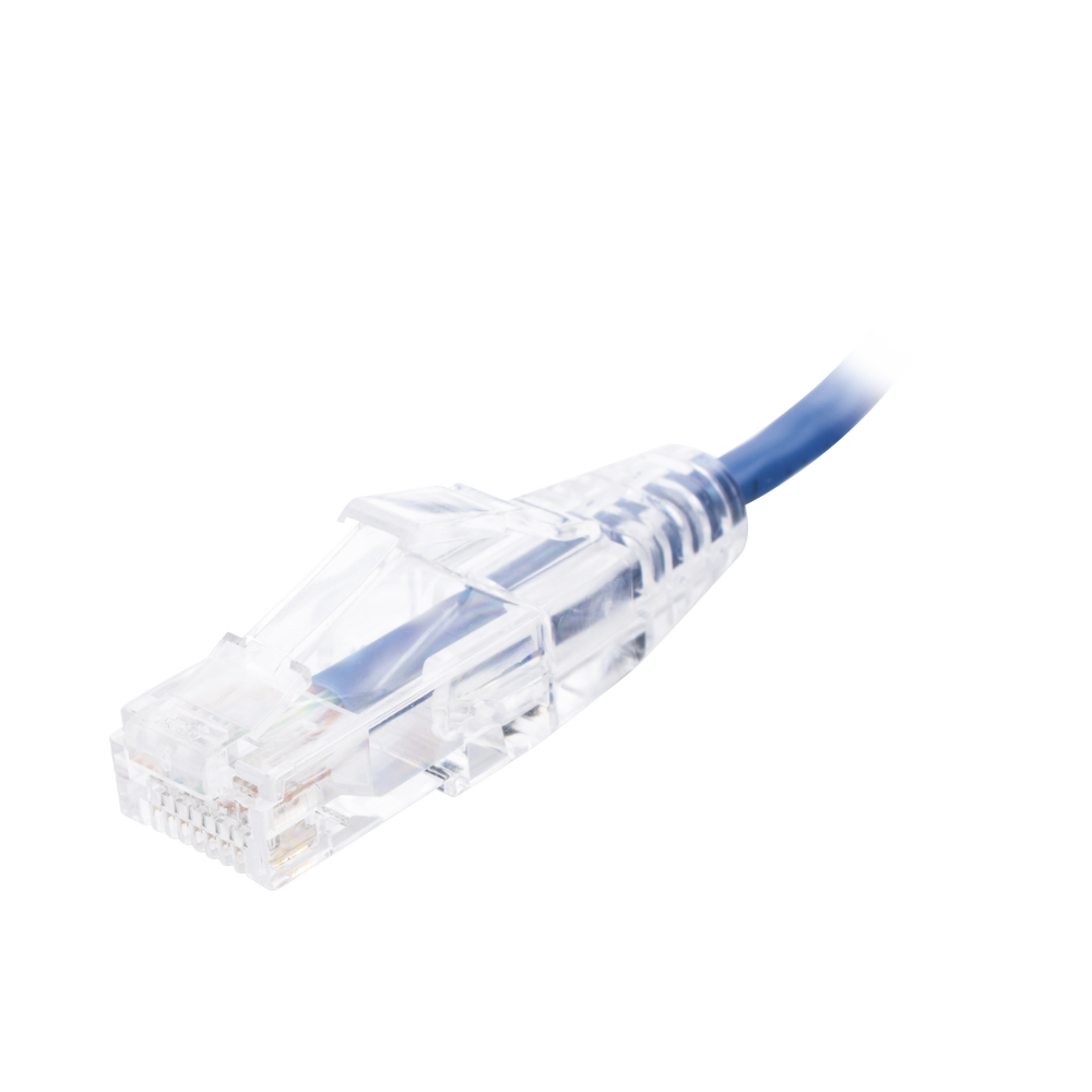 Cable de Parcheo Slim UTP Cat6 - 20 cm (7.87 Pulgadas) Azul Di?metro Reducido (28 AWG) - Image 2