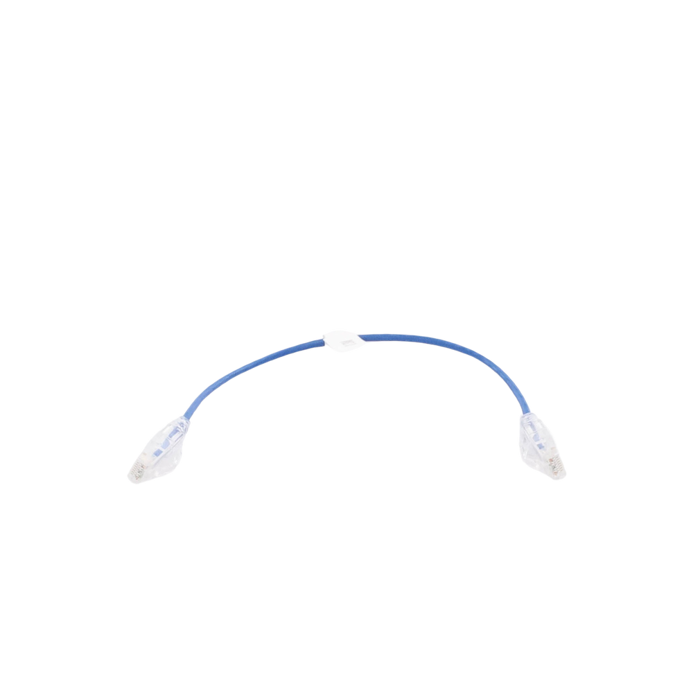 Cable de Parcheo Slim UTP Cat6 - 30 cm (11.81 Pulgadas) Azul Di?metro Reducido (28 AWG) - Image 3