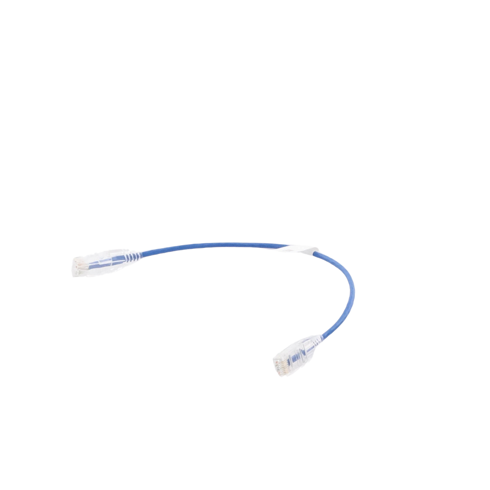 Cable de Parcheo Slim UTP Cat6 - 30 cm (11.81 Pulgadas) Azul Di?metro Reducido (28 AWG) - Image 4
