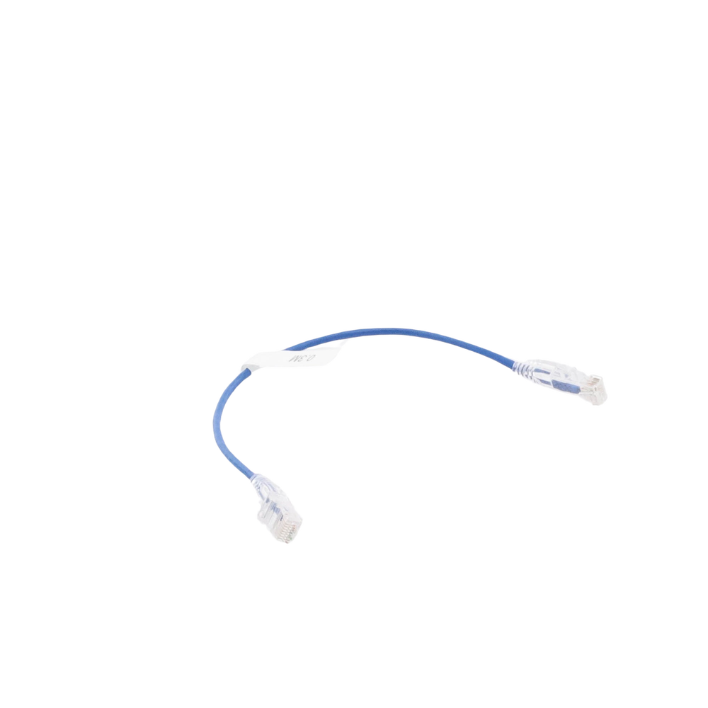 Cable de Parcheo Slim UTP Cat6 - 30 cm (11.81 Pulgadas) Azul Di?metro Reducido (28 AWG) - Image 6